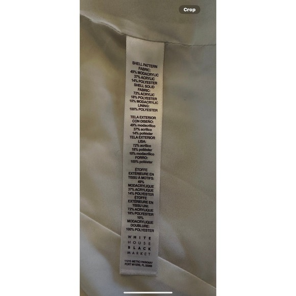 White House Black Market Faux Fur Vest Size M - Picture 4 of 7